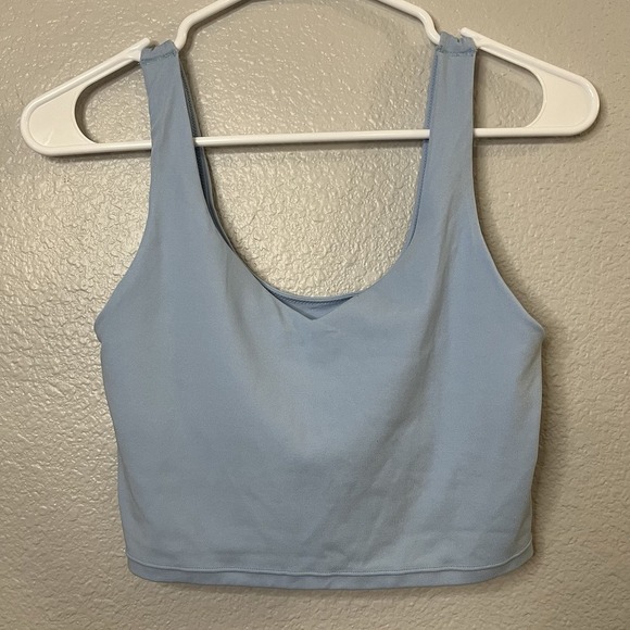 Offline By Aerie Blue Tank Sports Bra Size Medium NO PADDING - Picture 1 of 7